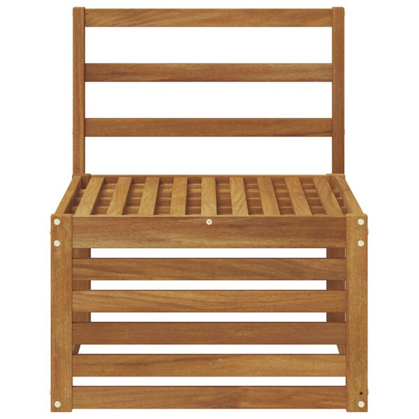 vidaXL Buiten Midden Sofa Massief Acaciahout Naturel 59 x 63 x 73 cm