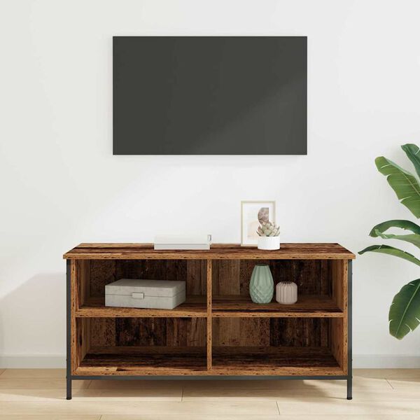 vidaXL TV-kast Oud Hout 100 x 40 x 50 cm Bewerkt hout