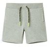 vidaXL Kindershorts met trekkoord 140 gem&ecirc;leerd lichtkakikleurig