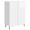 vidaXL Dressoir Hoogglans Wit 66 x 34,5 x 92 cm Bewerkt hout