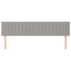 vidaXL Hoofdborden 2 st 90x5x78/88 cm stof lichtgrijs