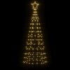 vidaXL LED-kerstboom met spikes 220 LED's warm wit 180 cm