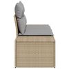 vidaXL Tuinbank Beige 123 x 62 x 69cm poly rattan