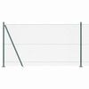 vidaXL gaashek met betonnen voetstuk 10 x 1,2 m PVC-Coated Staal Groen