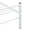vidaXL Bedframe metaal wit 120x200 cm