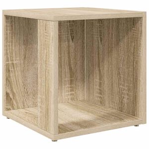 vidaXL Bijzettafel 33x33x34,5 cm bewerkt hout sonoma eikenkleurig