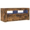 vidaXL Tv-meubel met LED-verlichting 90x35x40 cm gerookt eikenkleurig