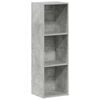 vidaXL Boekenkast/tv-meubel 36x30x114 cm bewerkt hout betongrijs