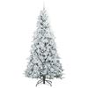 vidaXL Kunstmatige Inklapbare Kerstboom Wit 240 cm PE en PVC