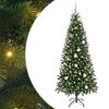 vidaXL Kunstkerstboom Groen 210 cm PE en PVC