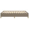 vidaXL Bedframe zonder matras stof taupe 140x200 cm