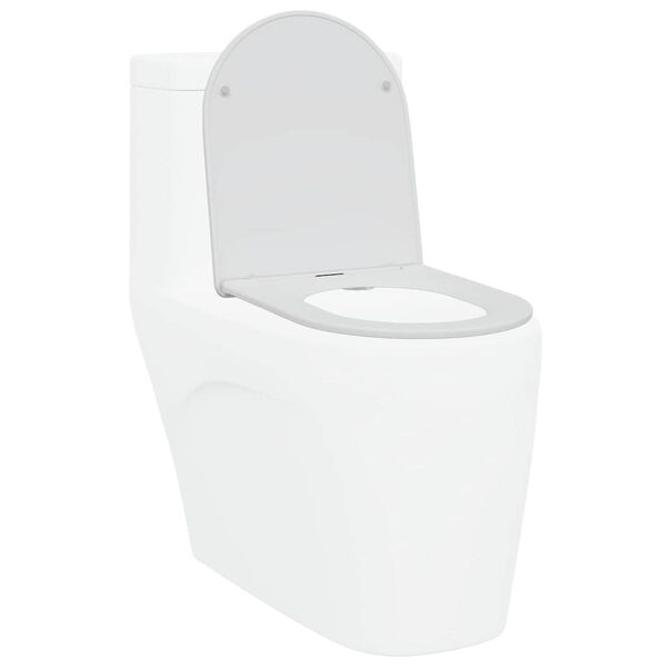 vidaXL Toiletzitting Wit 47 x 36 x 3,4 cm Duroplast