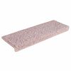 vidaXL Trapmatten 30 st 65x21x4 cm Wit en Roze Rechthoekige Rand