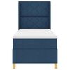 vidaXL Boxspringbed met matras met hoofdeinde Blauw 80 x 200 cm Stof