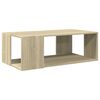 vidaXL Salontafel 89,5x48x30 cm bewerkt hout sonoma eikenkleurig