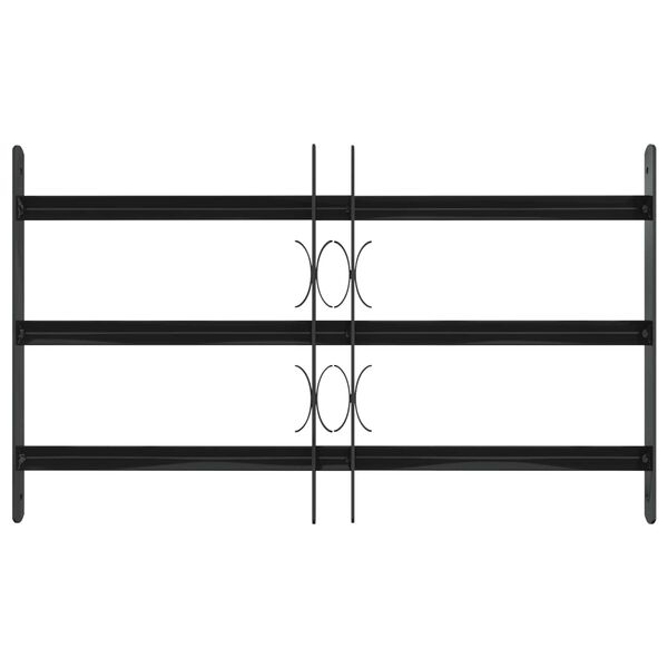 vidaXL Raam Rooster Zwart 75,5 x 45 cm Gepoedercoat staal