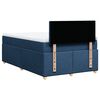 vidaXL Boxspring met matras stof blauw 120x190 cm