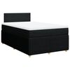vidaXL Boxspring met matras stof zwart 120x190 cm