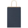 vidaXL Papieren zakjes 50 st met hengsels 21x11x31 cm blauw