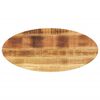 vidaXL Tafelblad ovaal 100x40x2,5 cm massief mangohout