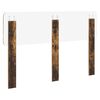 vidaXL Hoofdbord Gerookt eiken 140 cm Bewerkt hout