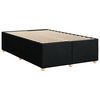 vidaXL Boxspring met matras stof zwart 120x190 cm