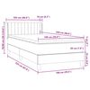 vidaXL Boxspring met matras fluweel zwart 100x220 cm