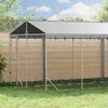 vidaXL Hondenkennel met dak 3x9x2,5 m gegalvaniseerd staal zilverkleur