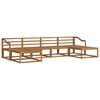 vidaXL Buiten bankenset 6 pcs Naturel Massief Acaciahout