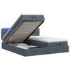 vidaXL Ottoman Bed met Matrassen en LED Donkergrijs 200 x 200 cm