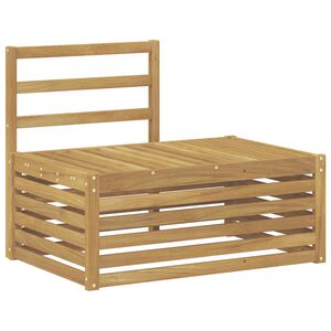 vidaXL Buiten bankenset Wit 91 x 63 x 73 cm Massief Acaciahout