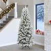 vidaXL Kunstkerstboom Wit 240 cm PVC en Plastic en Staal en PE