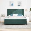 vidaXL Boxspringbed met matras Donkergroen 180 x 200 cm Stof