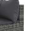 vidaXL 7-delige Loungeset met kussens poly rattan grijs