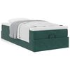 vidaXL Ottoman bed met matras 90x190cm fluweel donkergroen