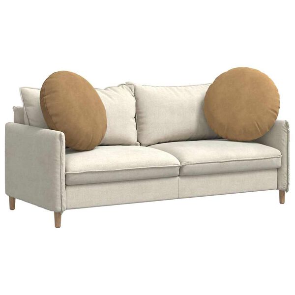 vidaXL Zitkussens 2 stuks Bruin &Oslash; 40 x 13 cm Fluweel