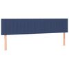 vidaXL Boxspring met matras en LED stof blauw 120x190 cm