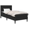 vidaXL Bedframe met matras Zwart 90 x 190 cm fluweel