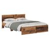 vidaXL Bedframe met hoofdeinde Oud Hout 120 x 200 cm Bewerkt hout