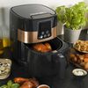 Bestron Heteluchtfriteuse digitaal AAF7003DCO zwart en koperkleurig