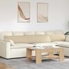 vidaXL Sofa Kussens 2 stuks Crème 200 x 40 cm Stof