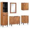 vidaXL Badkamer Sets 5 pcs Acacia Bruin Winish Massief Mango Hout