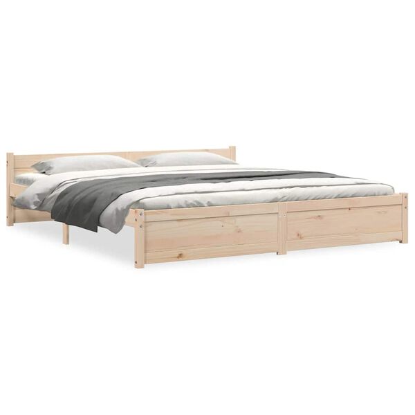 vidaXL Bedframe massief hout 180x200 cm
