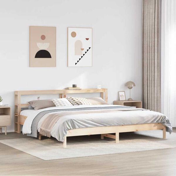 vidaXL Bedframe zonder matras massief grenenhout 180x200 cm
