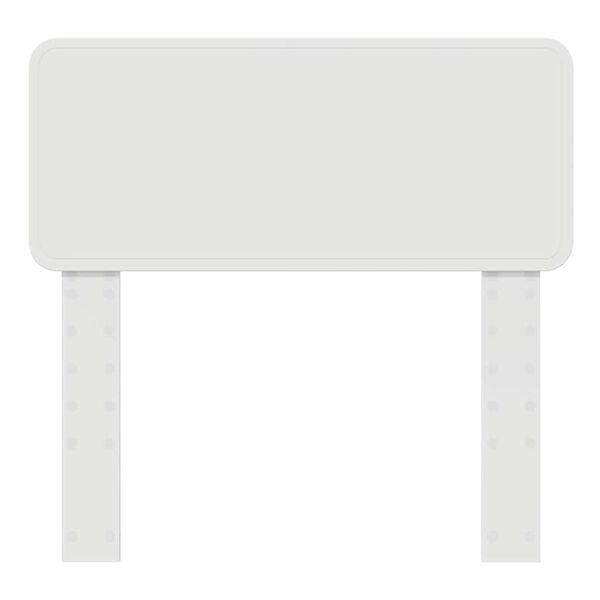 vidaXL Hoofdbord met hoofdeinde Wit 75 cm Bewerkt hout