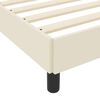 vidaXL Bedframe met matras Cr&egrave;me 80 x 200 cm Stof