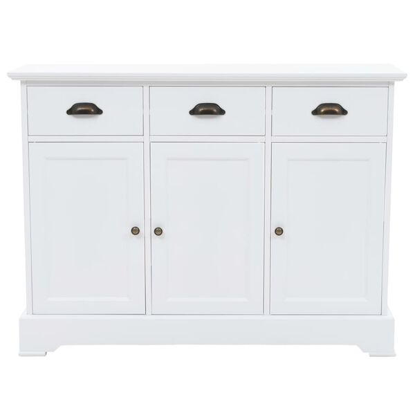 vidaXL Dressoir met 3 deuren 105x35x77,5 cm MDF en grenenhout