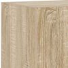 vidaXL Tv-wandmeubel met LED-verlichting 30,5x35x70 cm sonoma eiken