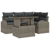 vidaXL Tuin Sofa Set 5 st Grijs poly rattan