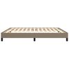 vidaXL Bedframe zonder matras stof taupe 160x200 cm